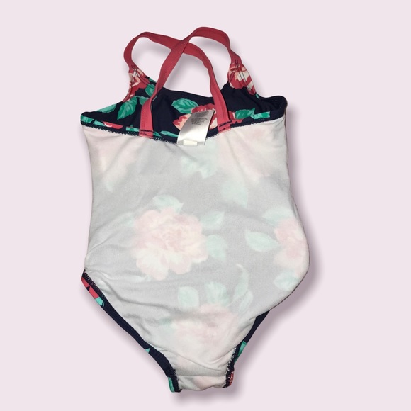 Carter’s Rose Print One-Piece Girl Swimsuit.  Size 3T. - Picture 4 of 6